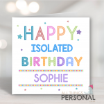 Isolated Birthday Card