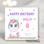 Unicorn Birthday Card