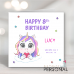 Unicorn Birthday Card