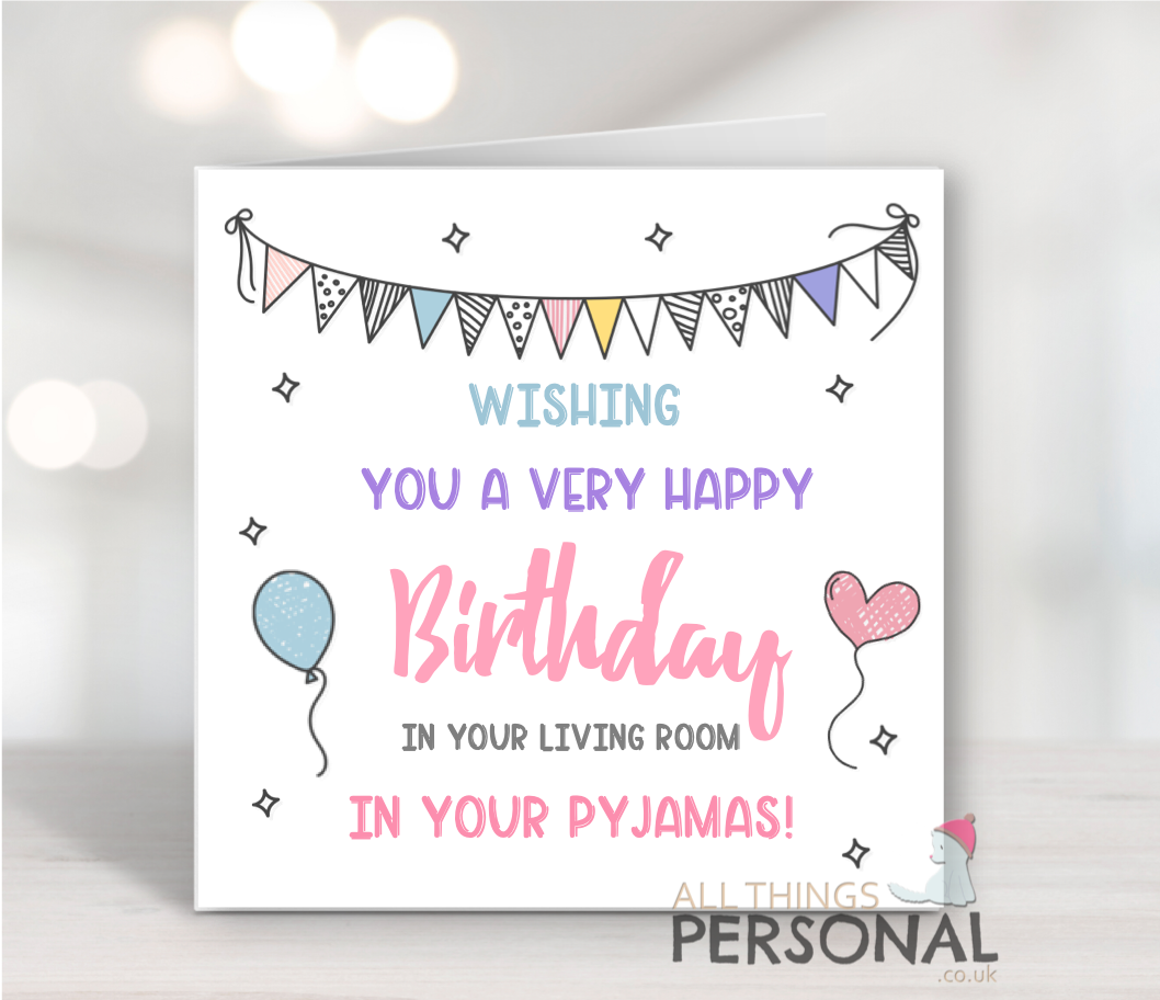 In your pyjama In Your Pyjamas Birthday Card - Image 1