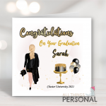 Blonde Female Graduation Card