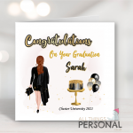 Brunette Female Graduation Card
