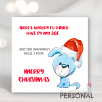 While I Poop Christmas Card