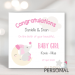 Congratulations Parents On Birth Of Girl Card