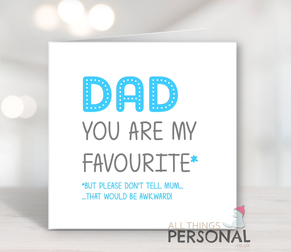 Dad You're my favourite card Dad You're My Favourite Card - Image 1
