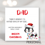 Dad While I Poop Christmas Card