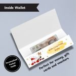 Festive Peekaboo Christmas Money Wallet Inside