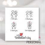 Our Love Story Valentine's Day Card