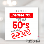 60th Birthday Card
