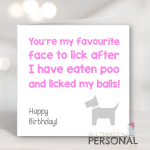 You're My Favourite Face Birthday Card