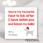 You're My Favourite Face Christmas Card
