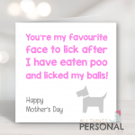 You're My Favourite Face Mother's Day Card