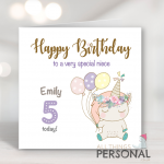 Unicorn Birthday Card