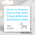 You're My Favourite Face Birthday Card