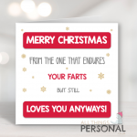 Christmas Card From The One That Endures Your Farts