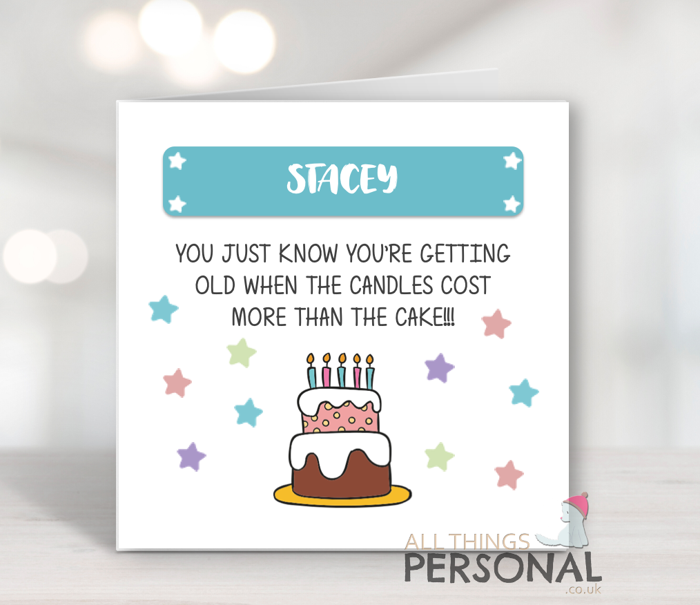 you know you're getting old card You Know You Are Getting Old Birthday Card - Image 1