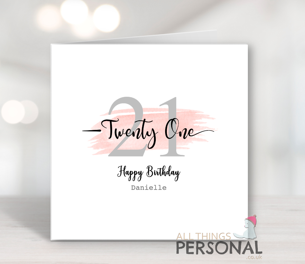 21st Birthday Card 21st Birthday Card - Image 1