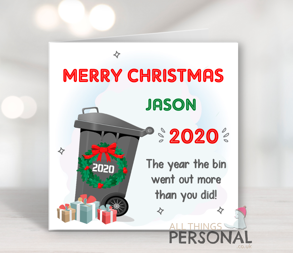 Christmas 2020 Bin 2020 Christmas Card - Image 1