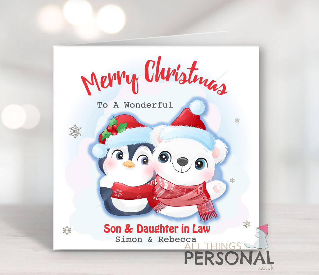 Couple Christmas Card Wonderful Couple Christmas Card - Image 1