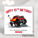 Monster Truck Birthday Card