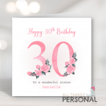 30th Birthday Card