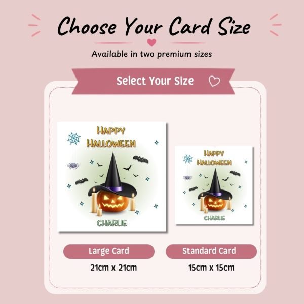 Scary Pumpkins Halloween Choose Card Size