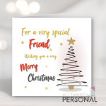 Special Friend Christmas Tree Card