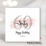 60th Birthday Card