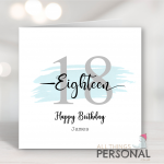 18th Birthday Card