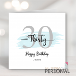 30th Birthday Card