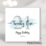 21st Birthday Card
