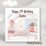 Blonde Pastels Birthday Card