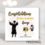 Brunette Male Graduation Card