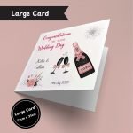 Champagne Wedding Day Large Card
