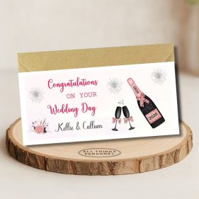 Champagne Wedding Day Money Wallet