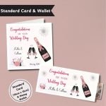 Champagne Wedding Day Standard Card & Wallet