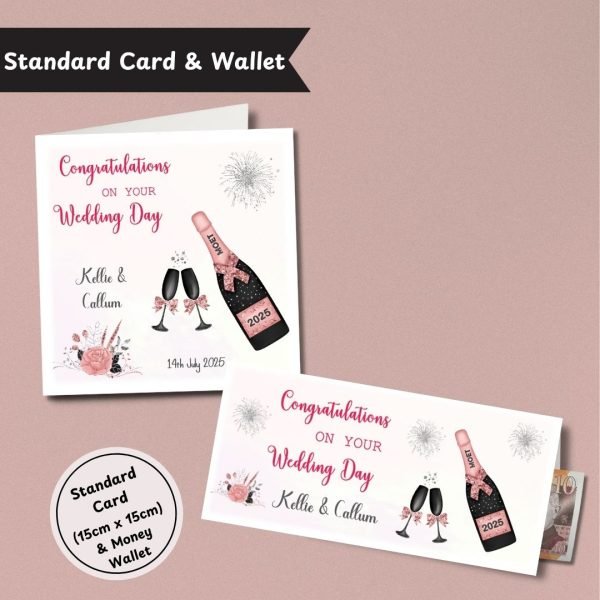 Champagne Wedding Day Standard Card & Wallet