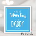 First Father's Day Card
