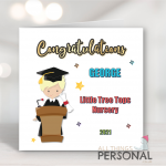 Blonde Boys Nursery Graduation Card