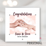 Personalised Engagement Card