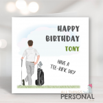 Personalised Golf Birthday Card