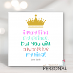 You Will Always Be My King Card