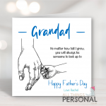 Grandad No Matter How Tall I Grow Father's Day Card