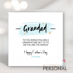 My World Grandad Father's Day Card