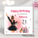 Glam Birthday Girl Card