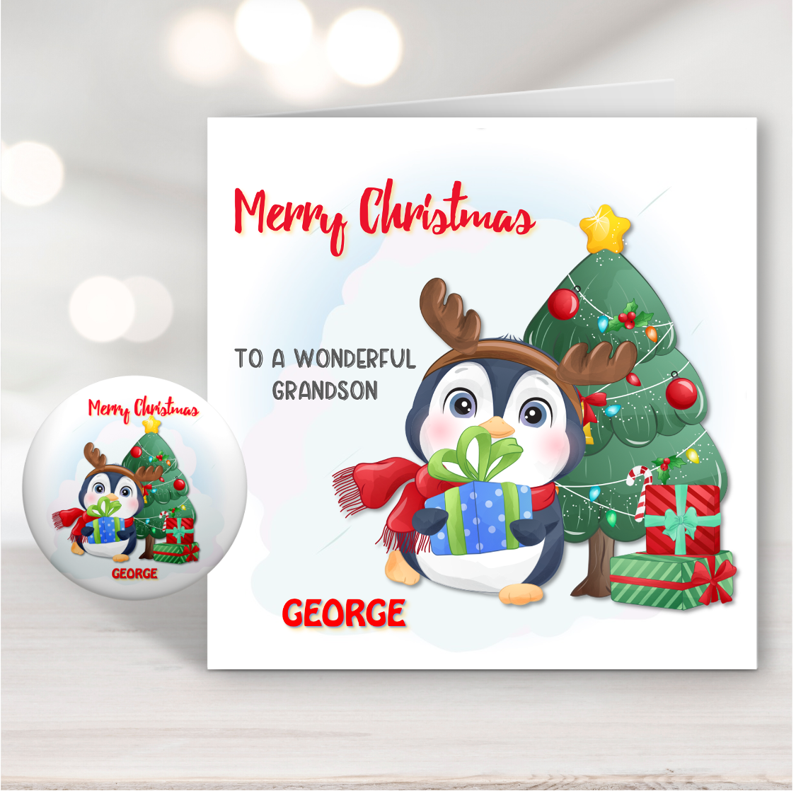 Penguin Joy Christmas Card Penguin Joy Christmas Card