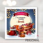 Santa's Sleigh Christmas Card