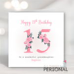 15th Birthday Card