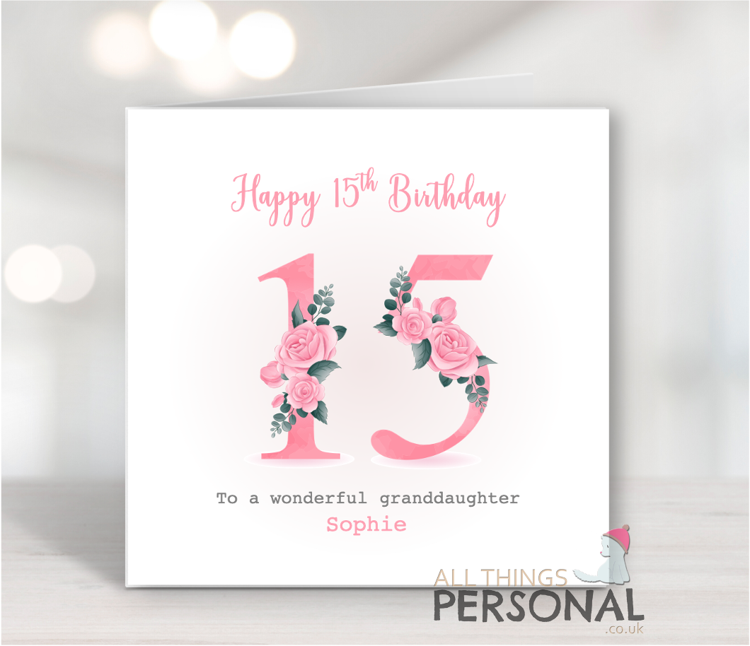 15th Birthday Card 15th Birthday Card - Image 1
