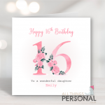 16th Birthday Card